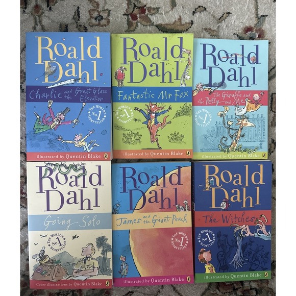 Roald Dahl 6 Book Collection Young Adult 1985-90's Paperback VG - Picture 1 of 3